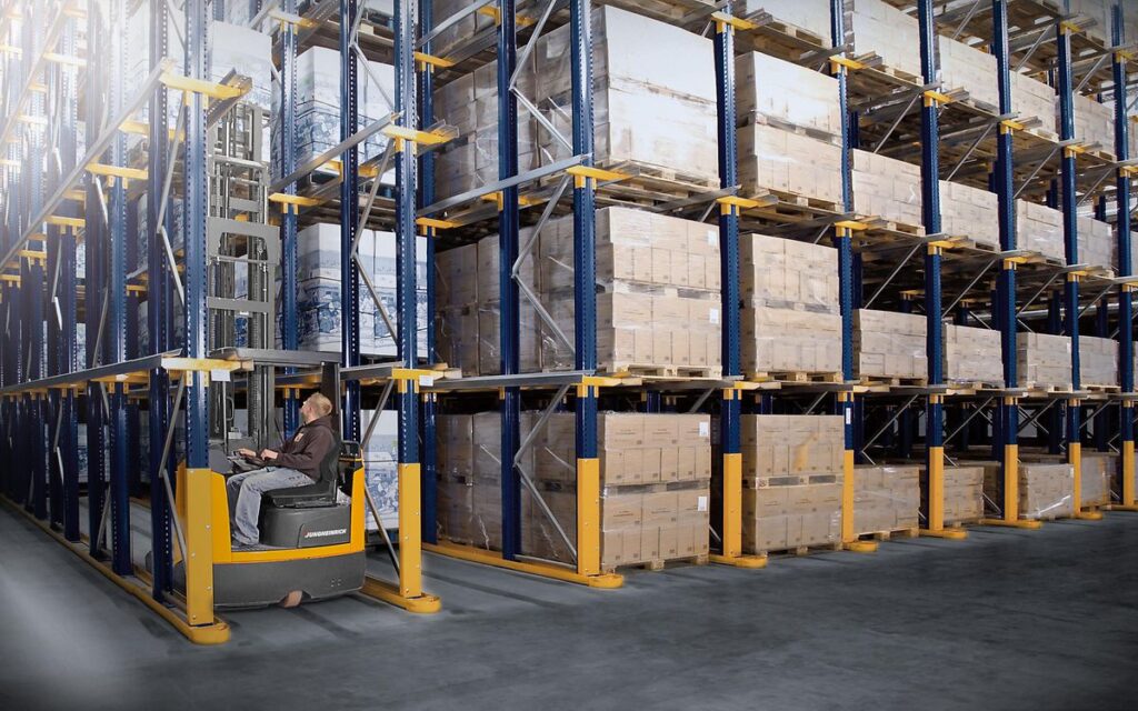 stage drive in racking